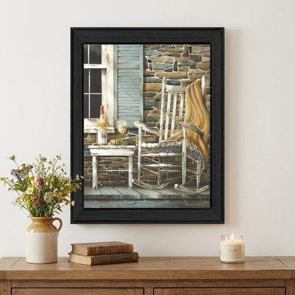 Reflecting Time Black Framed Wall Art HomeRoots
