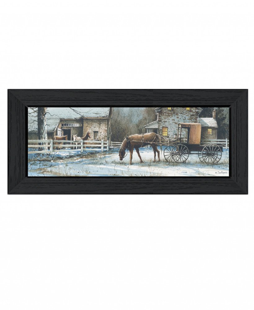 Evening on the Farm Black Framed Print Wall Art HomeRoots