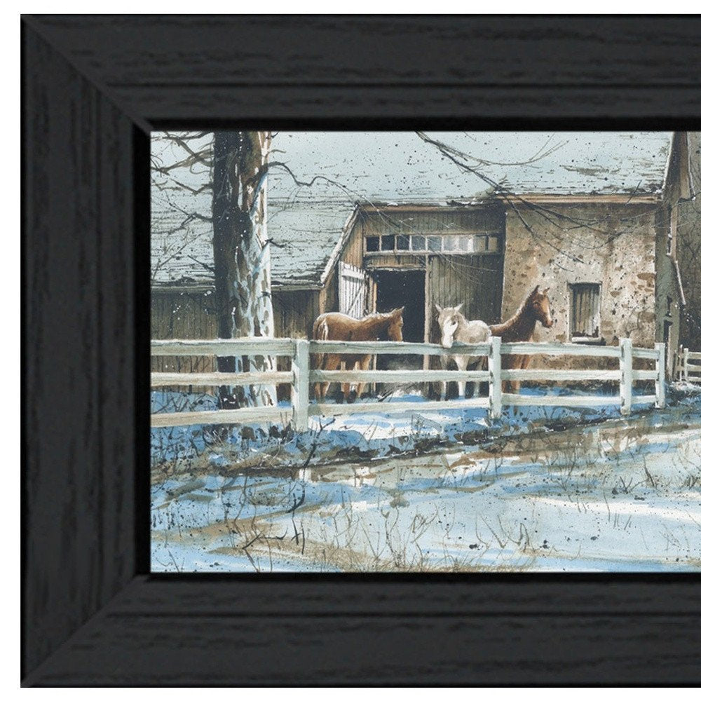 Evening on the Farm Black Framed Print Wall Art — view 3