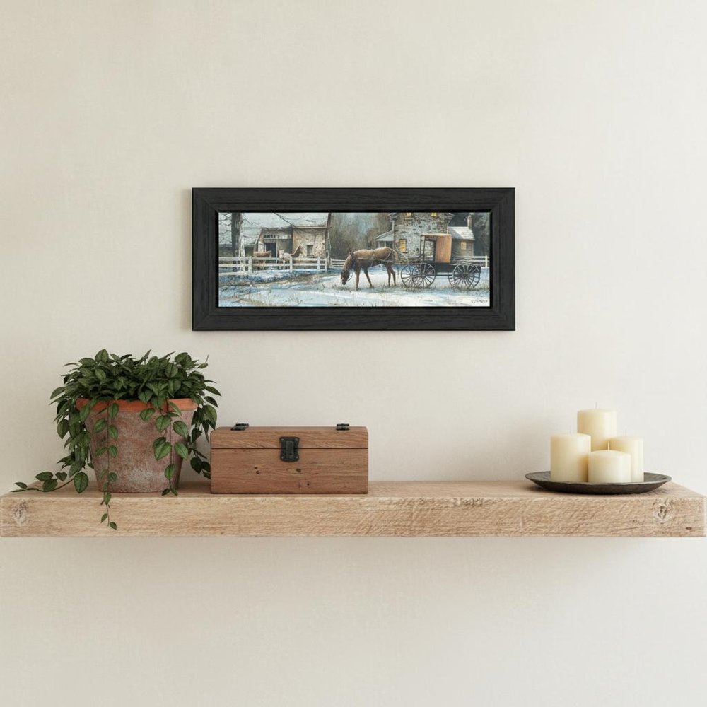 Evening on the Farm Black Framed Print Wall Art HomeRoots