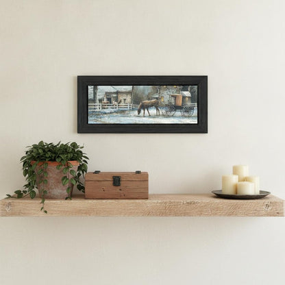 Evening on the Farm Black Framed Print Wall Art HomeRoots
