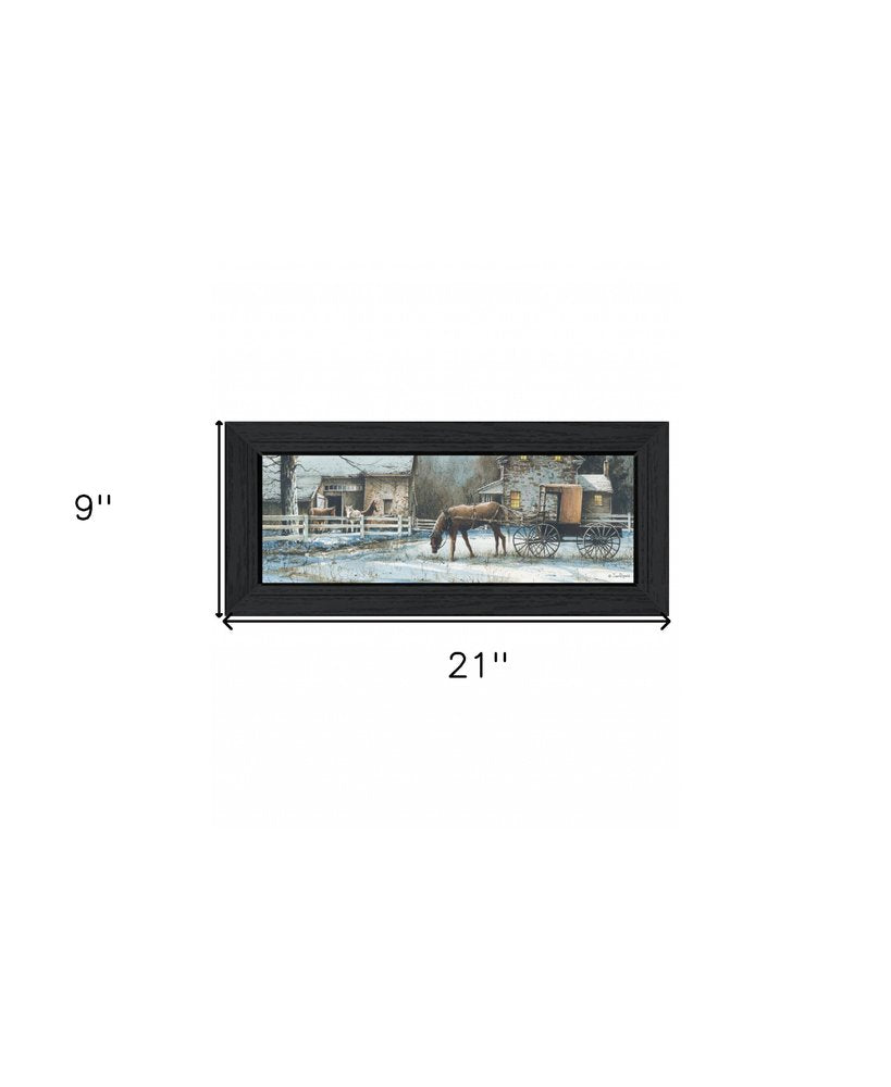 Evening on the Farm Black Framed Print Wall Art — view 4