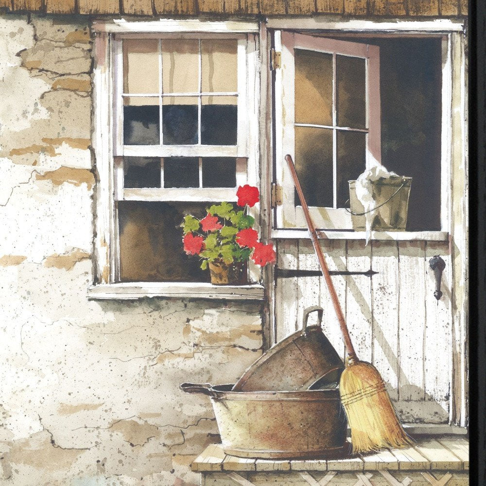 Cleaning Day Black Framed Print Bathroom Wall Art HomeRoots