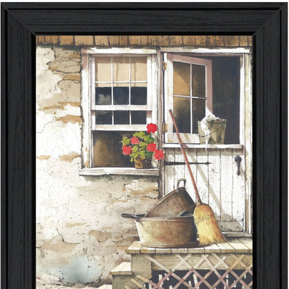 Cleaning Day Black Framed Print Bathroom Wall Art HomeRoots