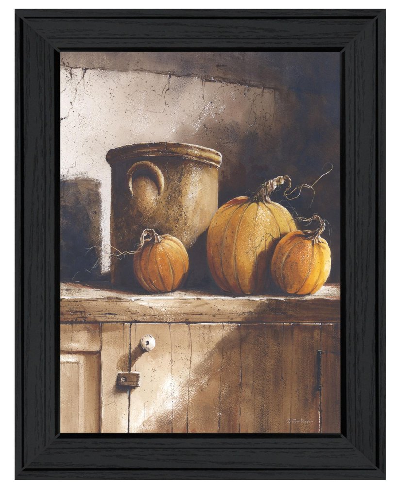 Crocks and Pumpkins Black Framed Print Wall Art HomeRoots