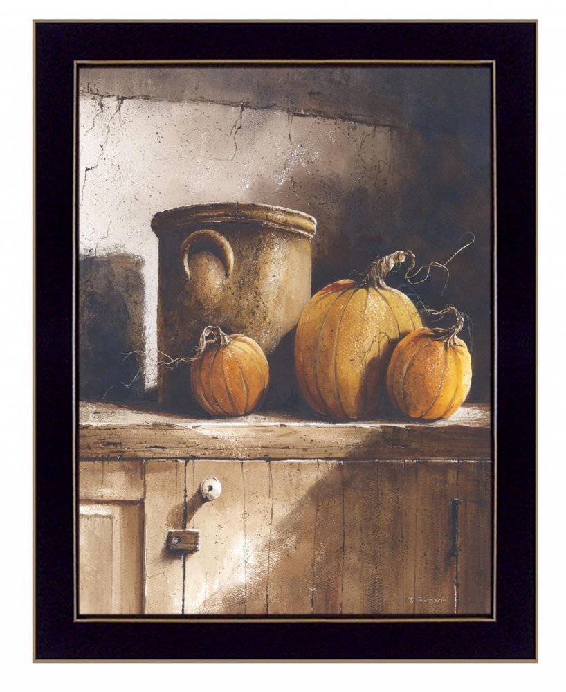 Crocks and Pumpkins 2 Black Framed Print Wall Art — view 1