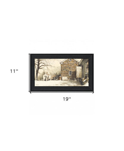 Back Door Black Framed Print Wall Art HomeRoots