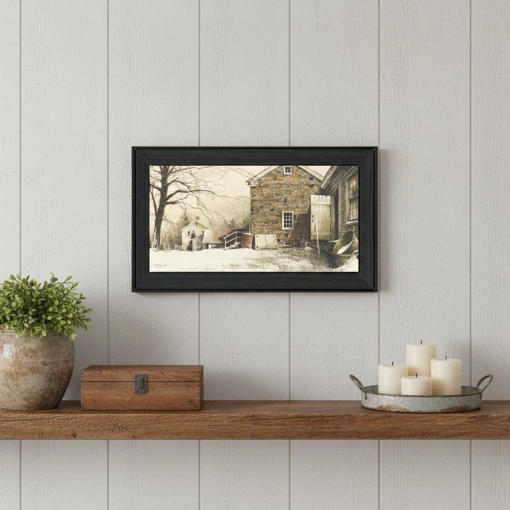 Back Door Black Framed Print Wall Art — view 5