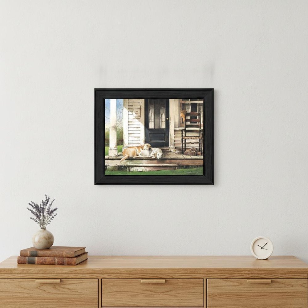 Chase and Molly Black Framed Print Wall Art — view 4