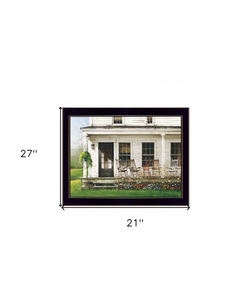 Back Porch Gathering 2 Black Framed Print Wall Art HomeRoots