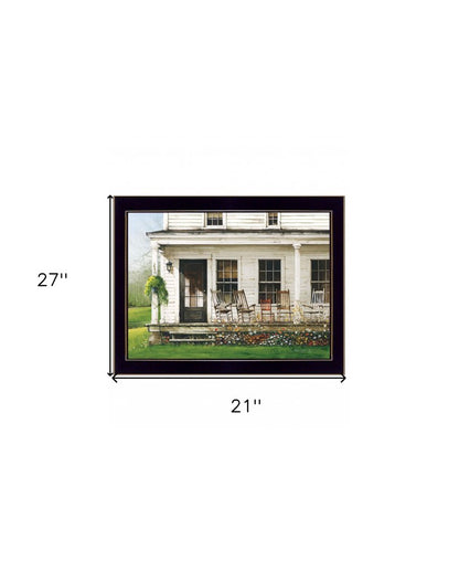 Back Porch Gathering 2 Black Framed Print Wall Art HomeRoots