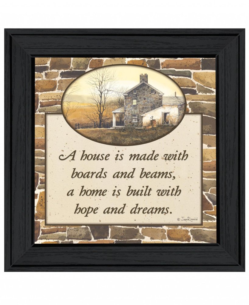 Hope and Dreams 1 Black Framed Print Wall Art — view 1