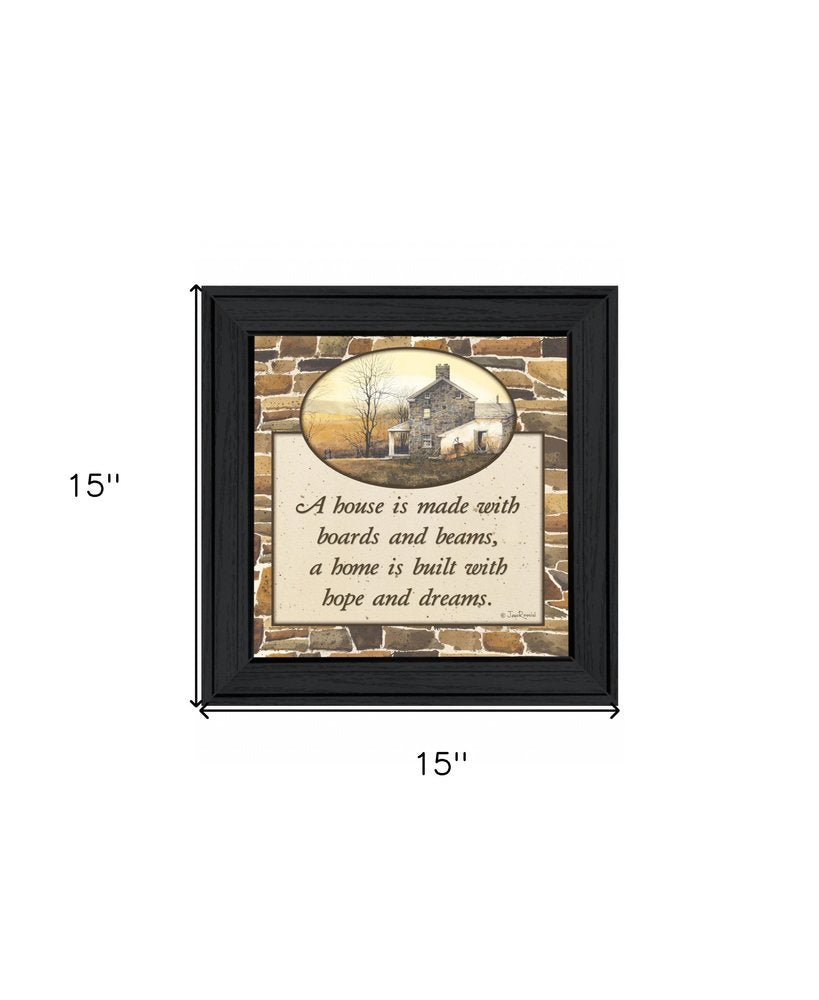 Hope and Dreams 1 Black Framed Print Wall Art — view 5
