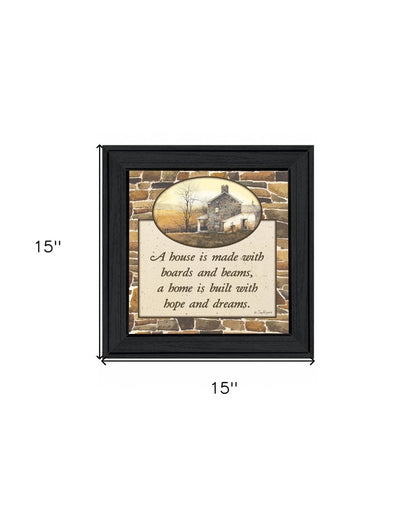 Hope and Dreams 1 Black Framed Print Wall Art HomeRoots