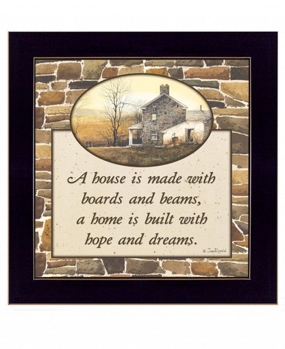 Hope and Dreams 2 Black Framed Print Wall Art HomeRoots