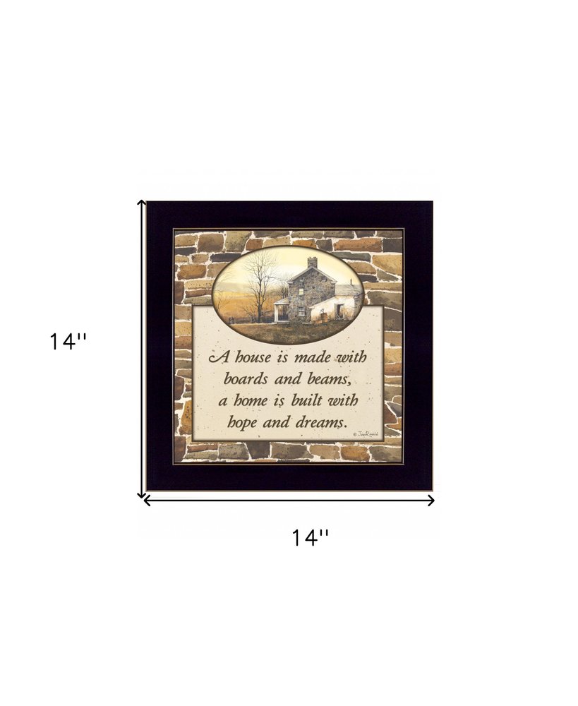 Hope and Dreams 2 Black Framed Print Wall Art HomeRoots