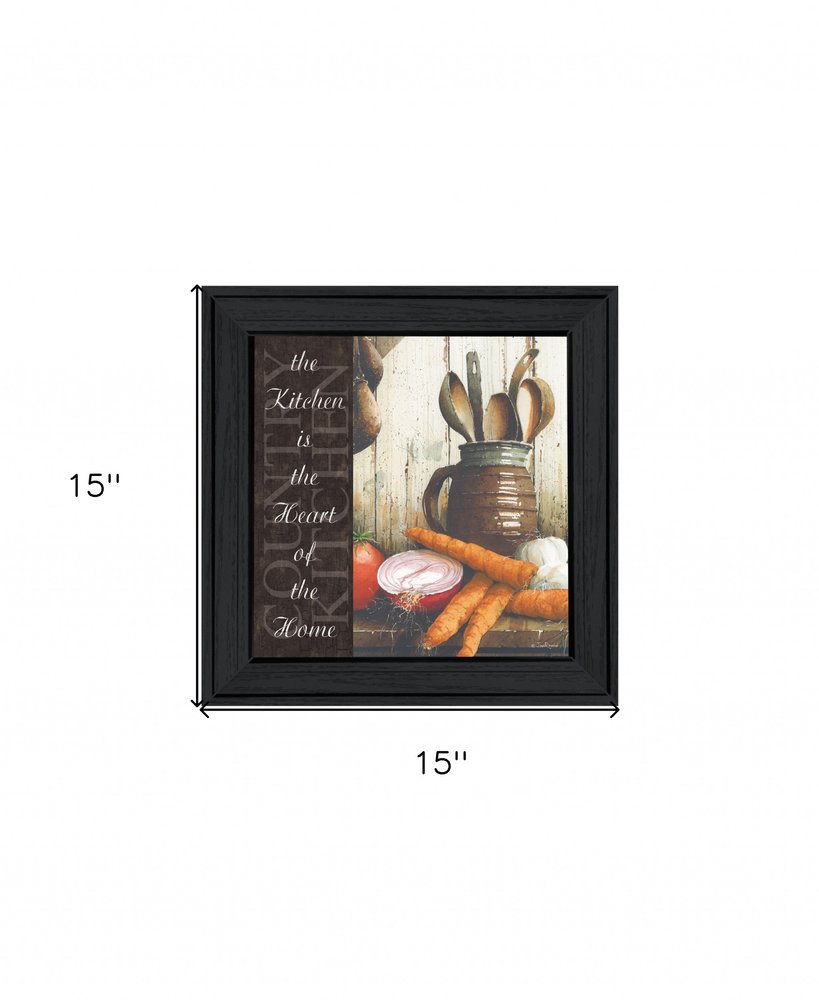 Heart of the Home 1 Black Framed Print Kitchen Wall Art — view 8