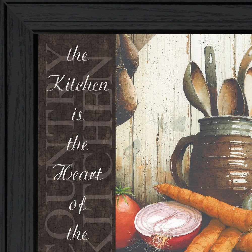 Heart of the Home 1 Black Framed Print Kitchen Wall Art — view 9