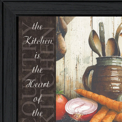 Heart of the Home 1 Black Framed Print Kitchen Wall Art HomeRoots