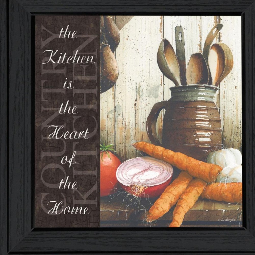 Heart of the Home 1 Black Framed Print Kitchen Wall Art — view 10