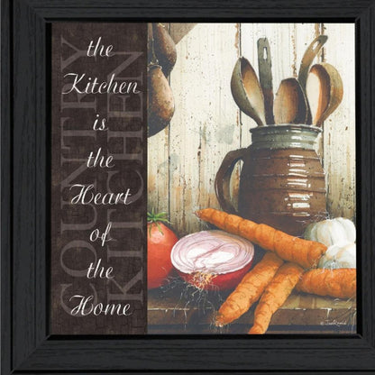 Heart of the Home 1 Black Framed Print Kitchen Wall Art HomeRoots