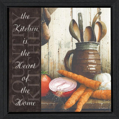 Heart of the Home 1 Black Framed Print Kitchen Wall Art HomeRoots