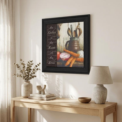 Heart of the Home 1 Black Framed Print Kitchen Wall Art HomeRoots
