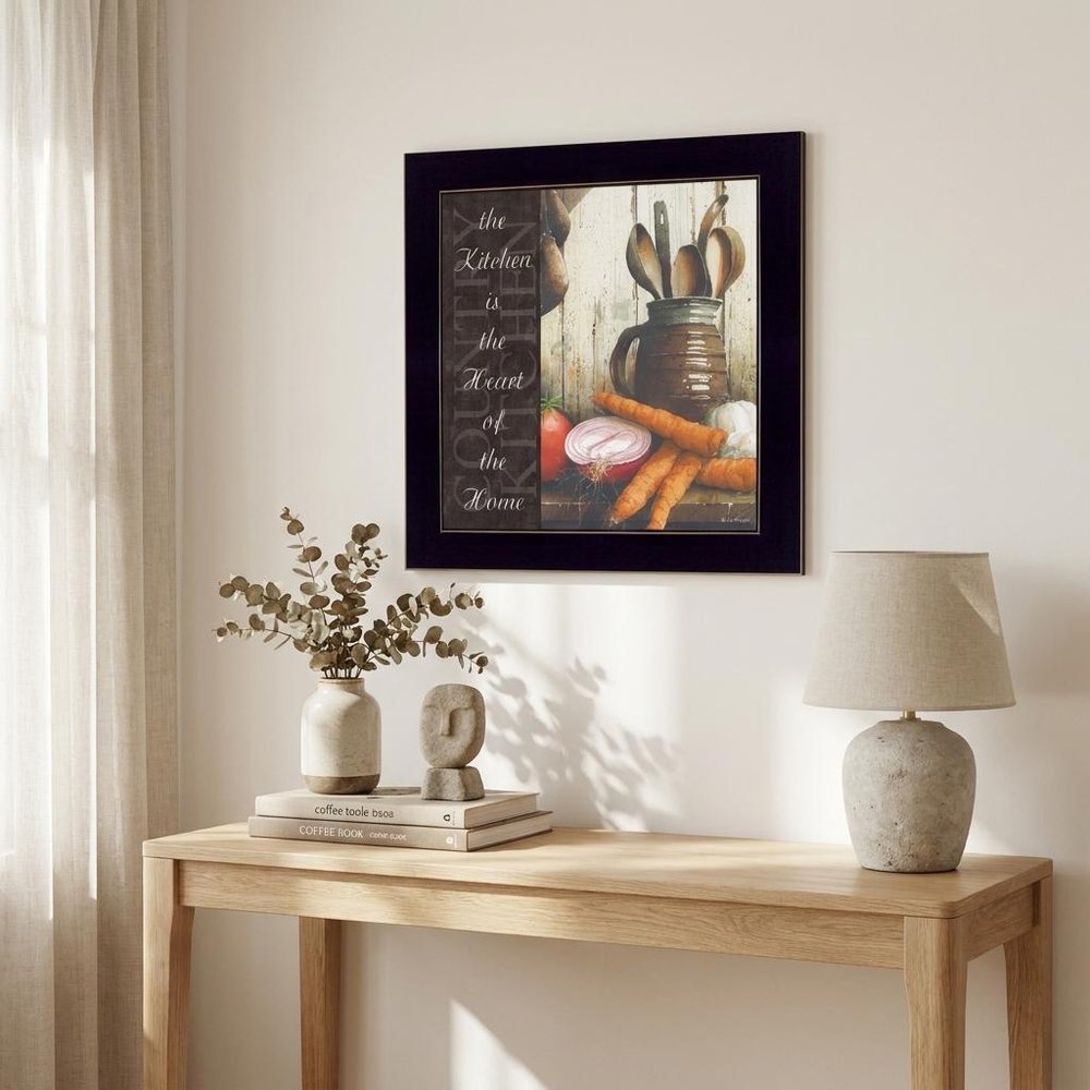 Heart of the Home 2 Black Framed Print Kitchen Wall Art HomeRoots