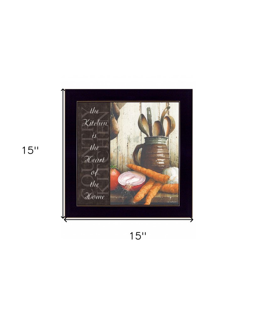 Heart of the Home 2 Black Framed Print Kitchen Wall Art — view 5