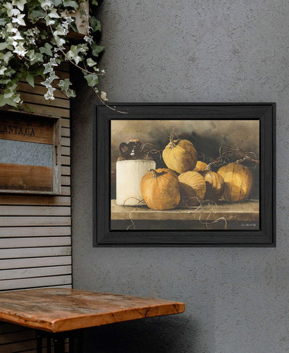 Jugs and Pumpkins 1 Black Framed Print Wall Art HomeRoots