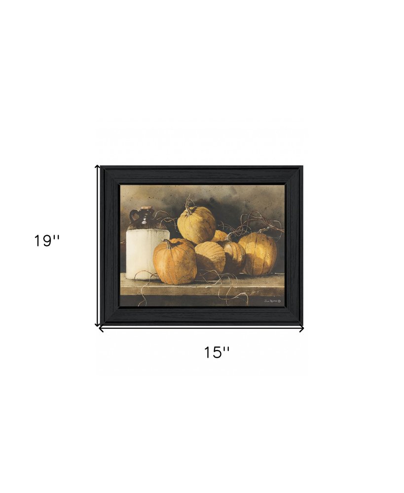 Jugs and Pumpkins 1 Black Framed Print Wall Art HomeRoots
