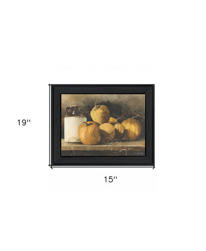 Jugs and Pumpkins 1 Black Framed Print Wall Art HomeRoots
