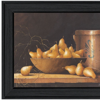 Pears and Crocks 1 Black Framed Print Wall Art HomeRoots