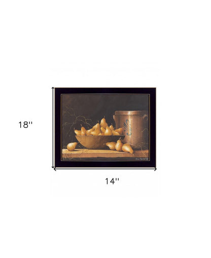 Pears and Crocks 2 Black Framed Print Wall Art HomeRoots