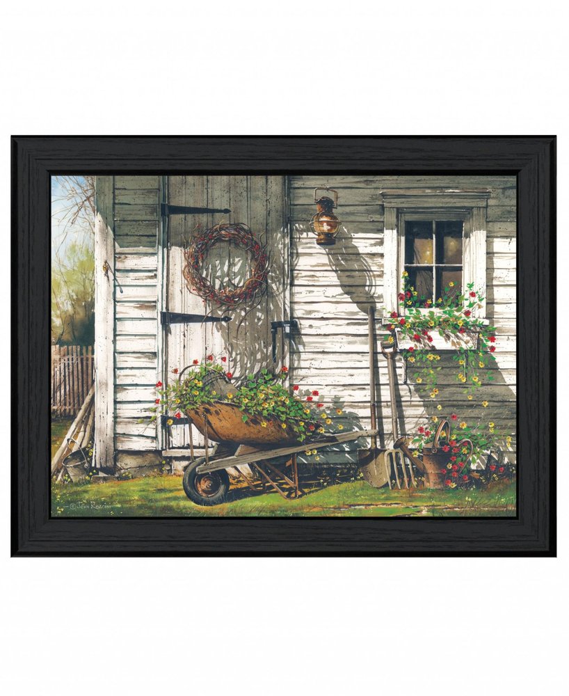 Spring Cleaning 3 Black Framed Print Wall Art — view 1