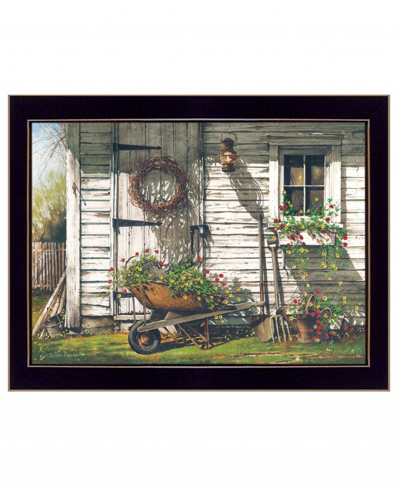 Spring Cleaning 4 Black Framed Print Wall Art — view 1