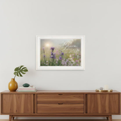 Bloom where you are planted 1 White Framed Print Wall Art HomeRoots