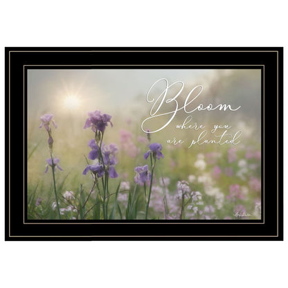 Bloom where you are planted 2 Black Framed Print Wall Art HomeRoots