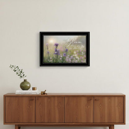 Bloom where you are planted 2 Black Framed Print Wall Art HomeRoots
