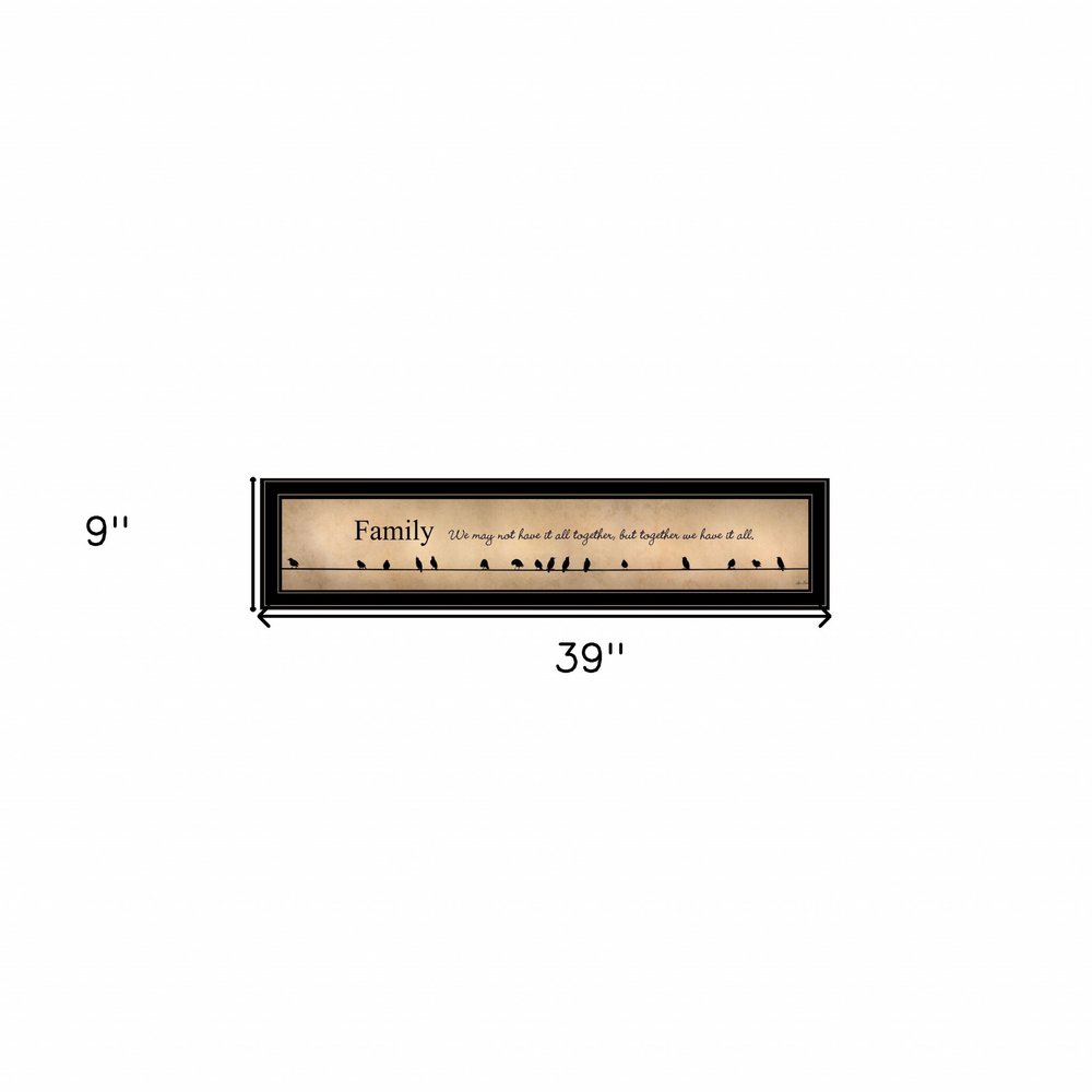 Together we have it all Black Framed Print Wall Art — view 2