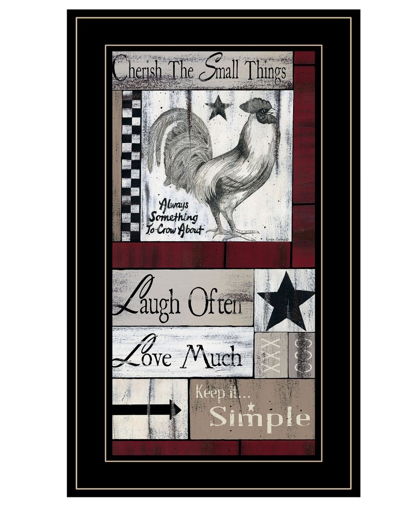 Cherish The Small things 3 Black Framed Print Wall Art — view 2