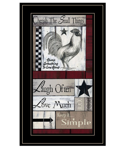 Cherish The Small things 3 Black Framed Print Wall Art HomeRoots