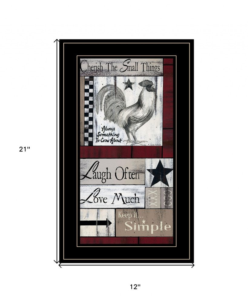 Cherish The Small things 3 Black Framed Print Wall Art HomeRoots