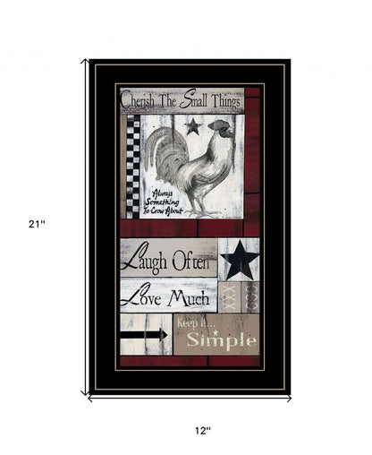 Cherish The Small things 3 Black Framed Print Wall Art HomeRoots