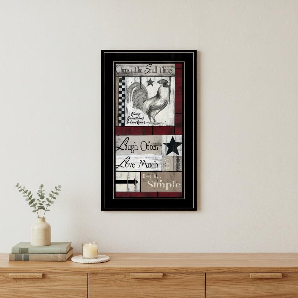 Cherish The Small things 3 Black Framed Print Wall Art — view 8