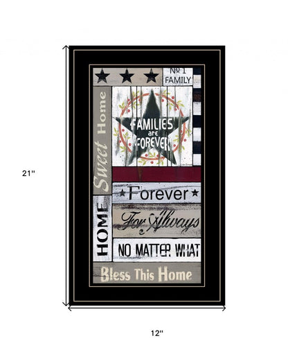 Families are Forever 4 Black Framed Print Wall Art HomeRoots