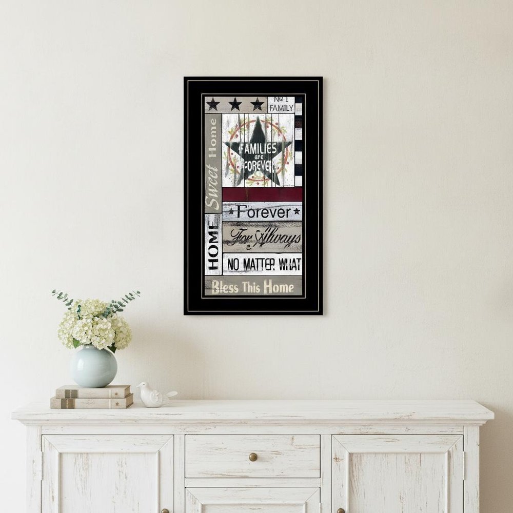 Families are Forever 4 Black Framed Print Wall Art HomeRoots