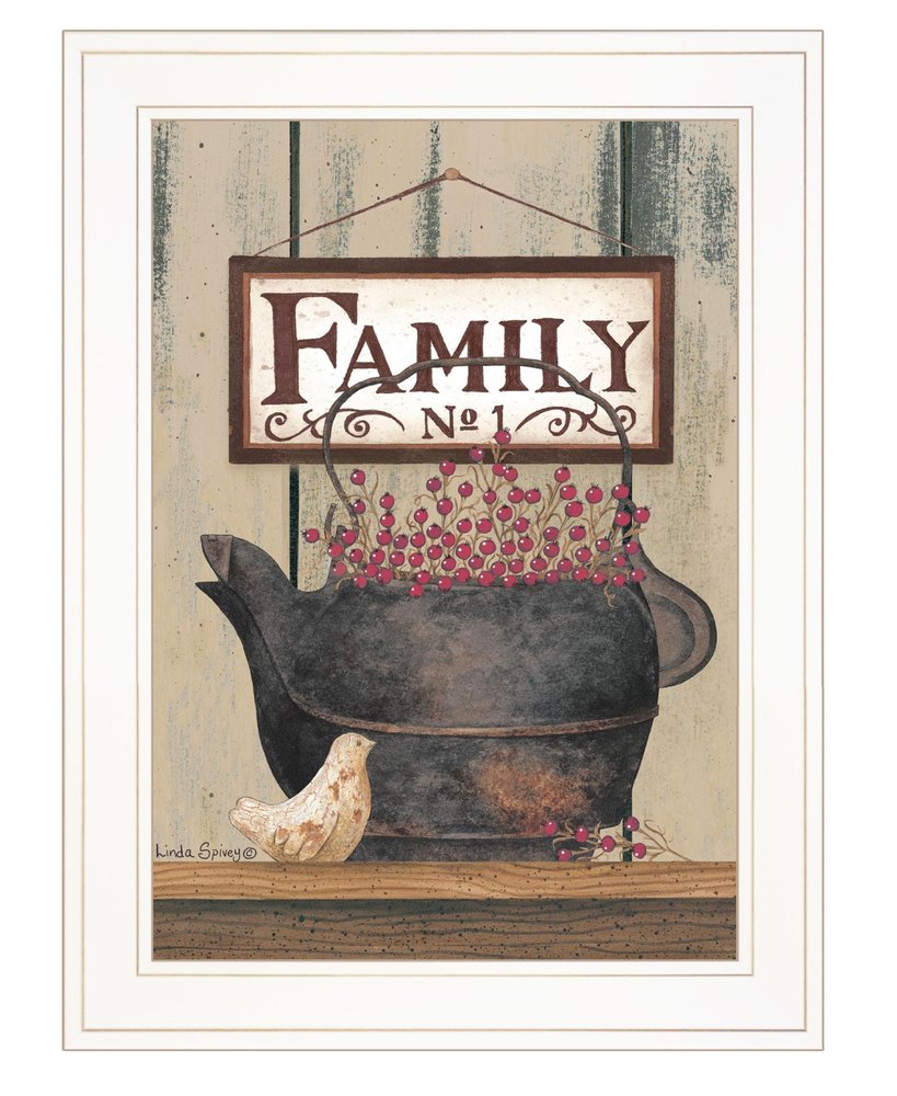 FAMILY NO1 White Framed Print Wall Art HomeRoots