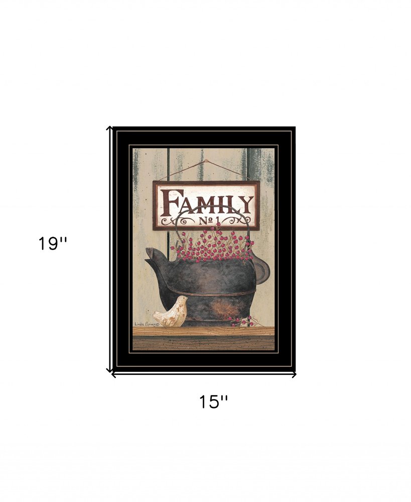 FAMILY NO1 Black Framed Print Wall Art — view 2