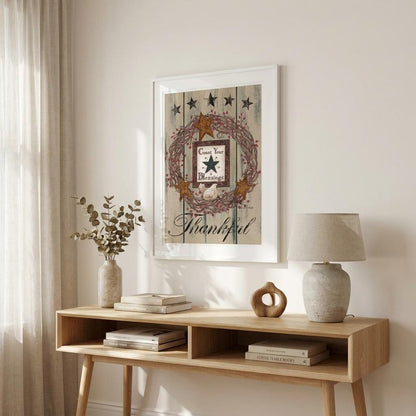 Count your Blessings 1 White Framed Print Wall Art HomeRoots